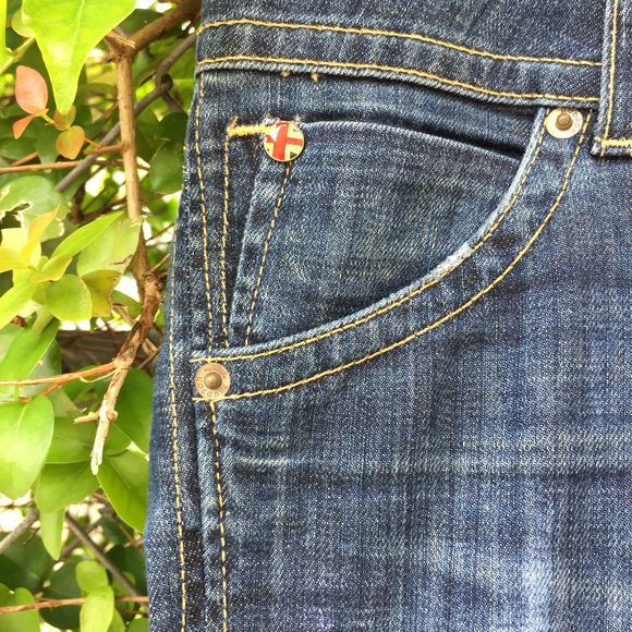 HUDSON Jeans Mid-Rise Dark Denim Baby Bootcut 26 - Picture 10 of 16